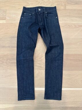 DSTLD Men’s Dark Blue Denim Jeans 30x30 Slim 5 Pocket Pants Cotton Stretch